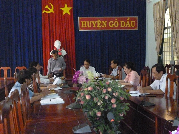 Thường trực HĐND huyện Gò Dầu họp phiên thường kỳ tháng 8/2016