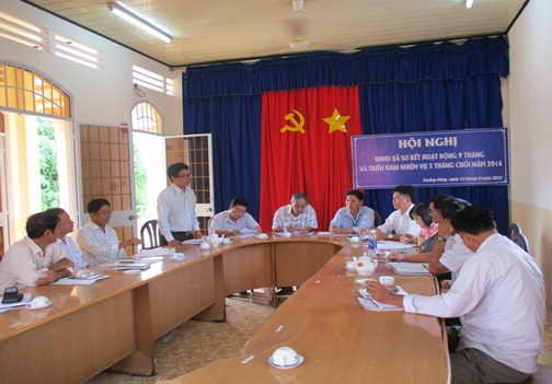 Thường trực HĐND xã Trường Đông, huyện Hòa Thành: Hội nghị sơ kết hoạt động 9 tháng năm 2016