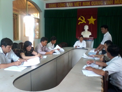 Thường trực HĐND xã An Hòa, huyện Trảng Bàng họp chuẩn bị nội dung sơ kết 09 tháng đầu năm 2016