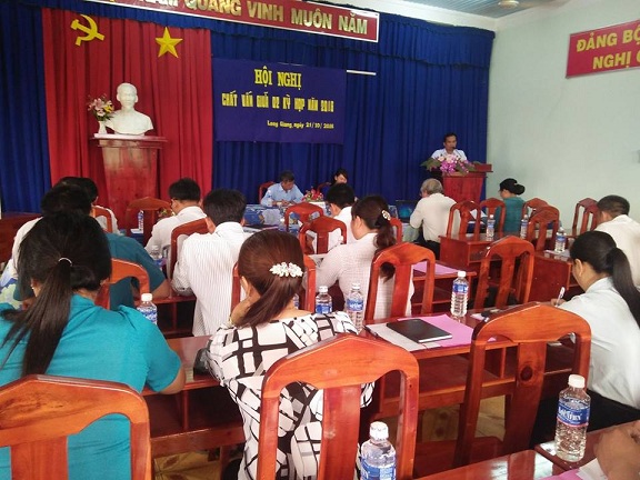 Thường trực HĐND xã Long Giang tổ chức phiên chất vấn giữa hai kỳ họp HĐND xã năm 2016