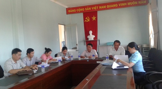 Ban Kinh tế - Xã hội HĐND xã Bàu Đồn tổ chức phúc tra tình hình thực hiện thu, chi ngân sách địa phương