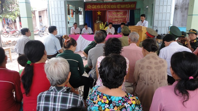 HĐND xã Thạnh Bắc huyện Tân Biên tổ chức tiếp xúc cử tri trước kỳ họp lần thứ hai HĐND xã khóa IV nhiệm kỳ 2016-2021