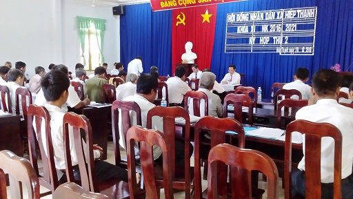 HĐND xã Hiệp Thạnh Khóa XI, nhiệm kỳ 2016-2021 Tổ chức kỳ họp lần thứ 2 HĐND xã