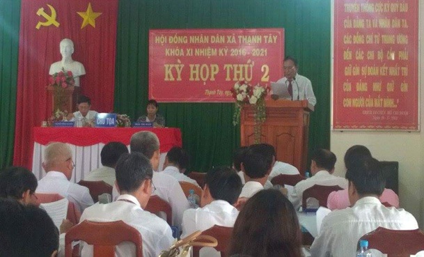 HĐND xã Thạnh Tây tổ chức kỳ họp lần thứ 2,  khóa XI, nhiệm kỳ 2016-2021