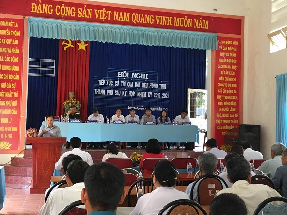 Đại biểu HĐND tỉnh, đơn vị thành phố Tây Ninh:  Tiếp xúc cử tri xã Bình Minh