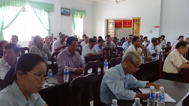 Đại biểu HĐND huyện Gò Dầu tiếp xúc cử tri xã Hiệp Thạnh