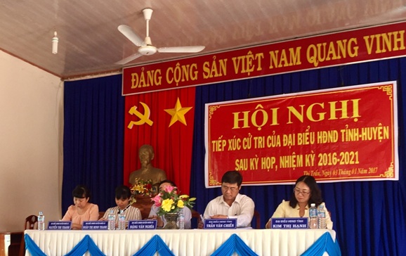 Đại biểu HĐND Tỉnh đơn vị huyện Tân Biên:  Tiếp xúc cử tri sau kỳ họp thứ 3 HĐND Tỉnh