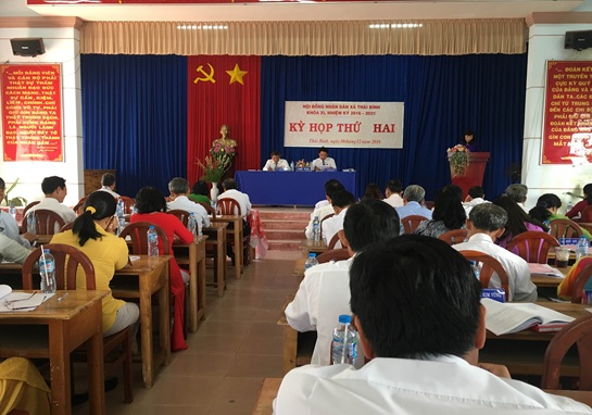 Hội đồng nhân dân xã Thái Bình, huyện Châu Thành tổ chức kỳ họp thứ hai