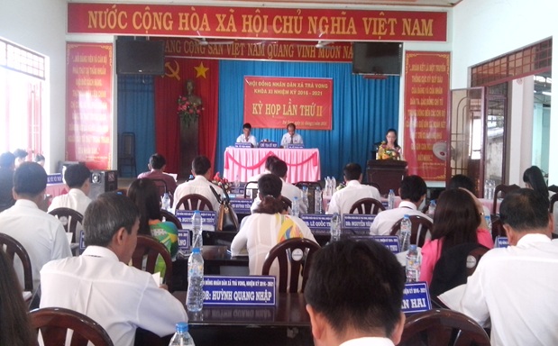 Hội đồng nhân dân xã Trà Vong tổ chức kỳ họp thứ hai