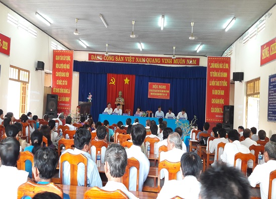 Đại biểu Hội đồng nhân dân tỉnh, huyện tiếp xúc cử tri xã Trường Đông