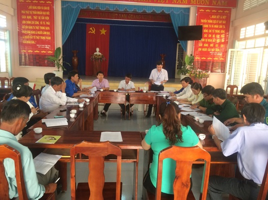 Thường trực HĐND xã Thạnh Bắc huyện Tân Biên giám sát kết quả điều tra, rà soát hộ nghèo