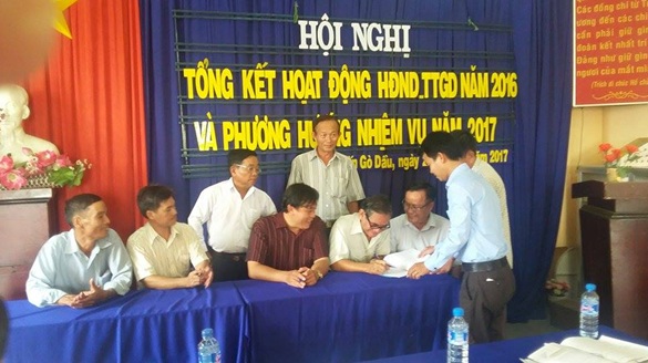 HĐND thị trấn Gò Dầu tổ chức hội nghị tổng kết hoạt động HĐND năm 2016