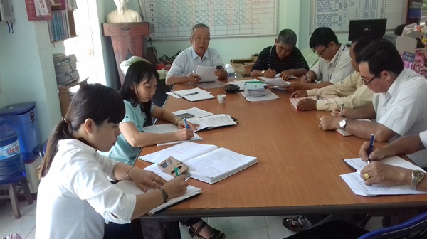 Ban kinh tế - xã hội HĐND xã Cẩm Giang:  phúc tra kết luận giám sát tình hình thực hiện thu, chi quỹ của Ban đại diện cha mẹ học sinh ở các trường học
