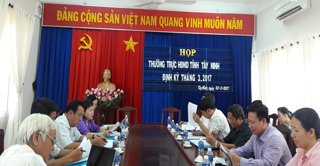 Thường trực HĐND tỉnh Tây Ninh: Tổ chức họp định kỳ tháng 03/2017