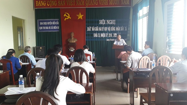 Thường trực Hội đồng nhân  xã Long Khánh:  Tổ chức phiên chất vấn Ủy ban nhân dân xã giữa 2 kỳ họp