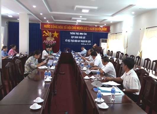 Thường trực HĐND Tỉnh: Họp đoàn khảo sát về việc thực hiện Quy hoạch tổng thể phát triển du lịch tỉnh Tây Ninh đến năm 2020 và định hướng đến năm 2030