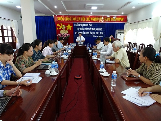 Thường trực Hội đồng nhân dân tỉnh Tây Ninh họp báo thông báo dự kiến nội dung chương trình kỳ họp thứ 4