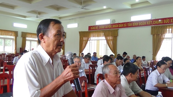 Đại biểu hội đồng nhân dân 2 cấp cử tri xã Tân Bình, thành phố Tây Ninh
