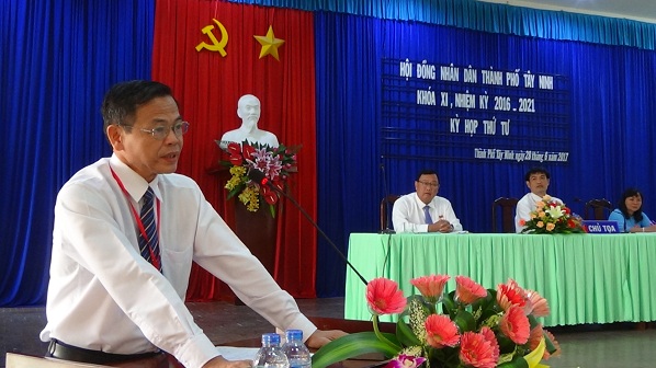 Bế mạc kỳ họp thứ tư, Hội đồng nhân dân thành phố Tây Ninh  khóa XI, nhiệm kỳ 2016-2021