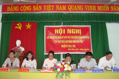 Gò Dầu: Tiếp xúc cử tri HĐND tỉnh và huyện tại xã Phước Đông