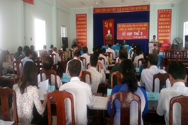 Hội đồng nhân dân xã Bàu Đồn huyện Gò Dầu tổ chức kỳ họp thứ 3