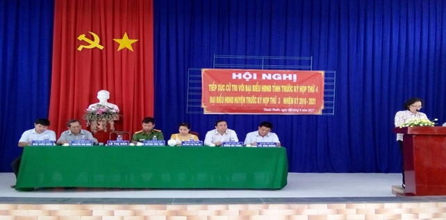 Đại biểu HĐND tỉnh, huyện: Tiếp xúc cử tri trước kỳ họp tại xã Thanh Phước, huyện Gò Dầu