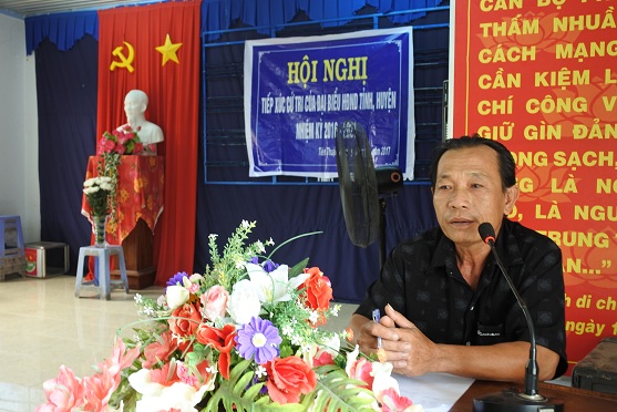 Bến Cầu: Đại biểu HĐND tỉnh tiếp xúc cử tri tại xã Tiên Thuận