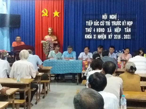 Đại biểu HĐND xã Hiệp Tân:  Tiếp xúc cử tri trước kỳ họp thứ 4, khóa XI, nhiệm kỳ 2016-2021