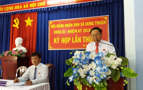 HĐND xã Hưng Thuận tổ chức kỳ họp lần thứ 3, khóa III, nhiệm kỳ 2016-2021