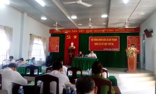 Kỳ họp thứ ba Hội đồng nhân dân xã An Thạnh