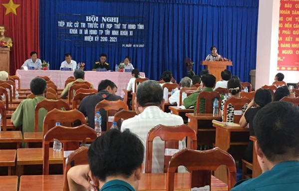 Chủ tịch UBND tỉnh tiếp xúc cử tri Phường 1, 2 thành phố Tây Ninh