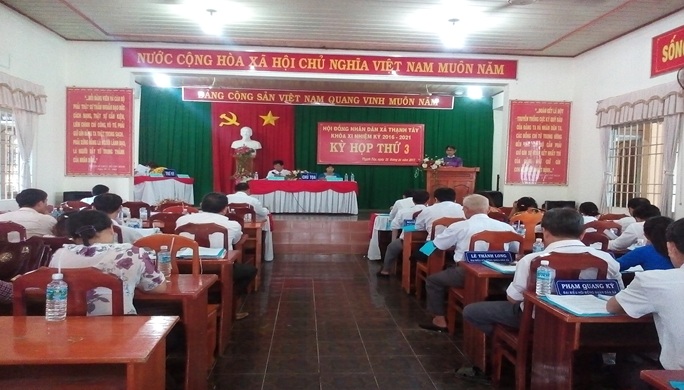 Hội đồng nhân dân xã Thạnh Tây, huyện Tân Biên tổ chức kỳ họp lần thứ 3