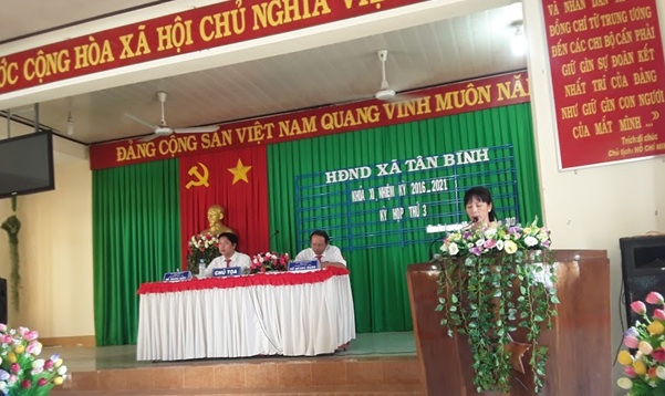 HĐND xã Tân Bình tổ chức kỳ họp thứ 3