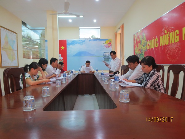 Ban kinh tế - xã hội HĐND huyện Dương Minh Châu tổ chức họp sơ kết quý III/2017