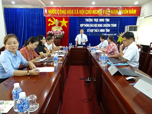 Hội đồng nhân dân tỉnh Tây Ninh họp báo thông báo dự kiến nội dung chương trình kỳ họp thứ 6