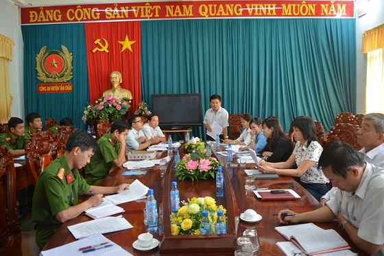 Ban pháp chế HĐND huyện Tân Châu khảo sát công tác phòng, chống tội phạm và vi phạm pháp luật trên địa bàn huyện Tân Châu