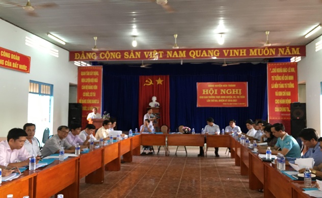 Hòa Thành: Hội nghị giao ban giữa Thường trực Hội đồng nhân huyện, xã, thị trấn lần thứ 2, nhiệm kỳ 2016 -2021