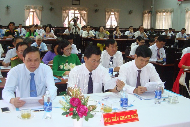 Hội đồng nhân dân (HĐND) huyện Gò Dầu khóa XI nhiệm kỳ 2016-2021 khai mạc kỳ họp lần thứ 4