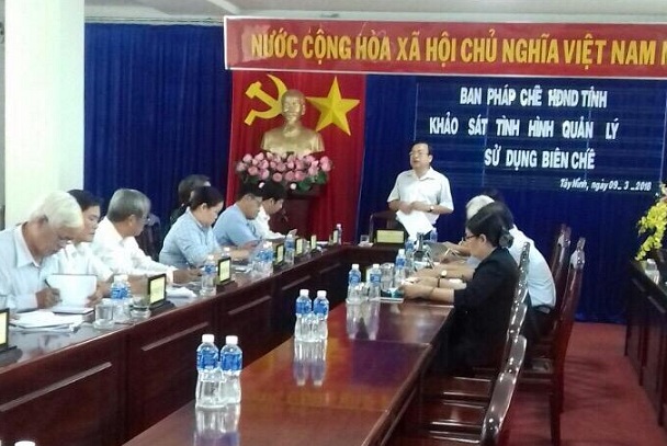 Ban Pháp chế Hội đồng nhân dân tỉnh khảo sát tình hình quản lý, sử dụng biên chế công chức, số lượng người làm việc trong các đơn vị sự nghiệp công lập trên địa bàn tỉnh