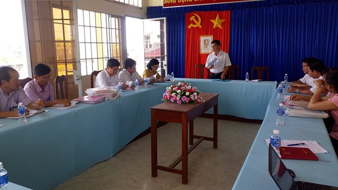 Ban Kinh tế- Xã hội HĐND huyện Dương Minh Châu tiến hành giám sát về tình hình thực hiện quy trình đăng ký và xét công nhận gia đình văn hóa đối với UBND xã Truông Mít, xã Bàu Năng và xã Phước Ninh