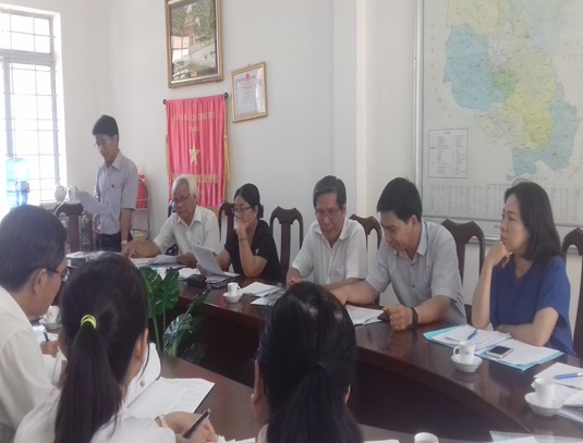 Ban Pháp chế khảo sát công tác phòng, chống tham nhũng và  công tác thực hành tiết kiệm, chống lãng phí 6 tháng đầu năm 2018  đối với UBND huyện Châu Thành