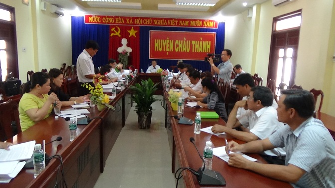 Thường trực HĐND huyện Châu Thành: Tổ chức phiên giải trình về công tác quản lý Nhà nước đối với việc kinh doanh hoạt động Karaoke, internet và trò chơi điện tử trên địa bàn huyện