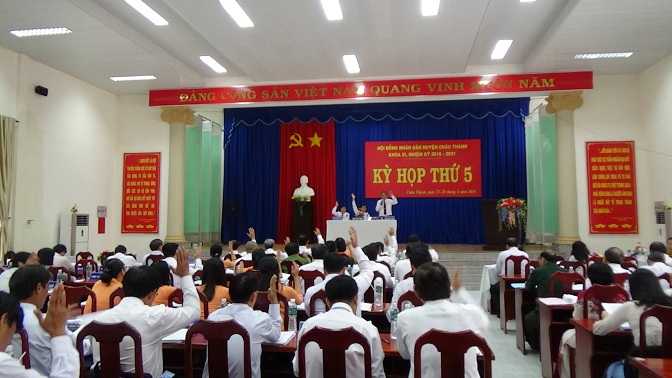 Khai mạc Kỳ họp thứ 5, HĐND huyện Châu Thành khóa XI, nhiệm kỳ 2016 – 2021