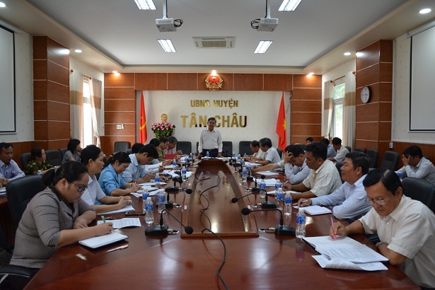 Hội đồng nhân dân huyện Tân Châu đã tổ chức sơ kết hoạt động 6 tháng đầu năm 2018