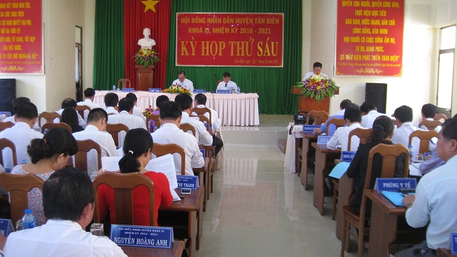 HĐND huyện Tân Biên: Khai mạc kỳ họp lần thứ 6 (Khóa XI)