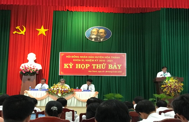 Hòa Thành - Khai mạc kỳ họp thứ 7 HĐND huyện, khóa XI