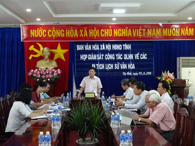 Ban Văn hóa - Xã hội HĐND tỉnh: Giám sát công tác quản lý nhà nước đối với các di tích lịch sử - văn hóa trên địa bàn tỉnh