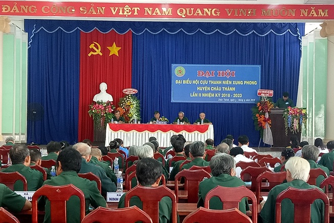 Thường trực HĐND huyện Châu Thành: Dự Đại hội Đại biểu Hội Cựu thanh niên xung phong huyện Châu Thành lần II, nhiệm kỳ 2018-2023