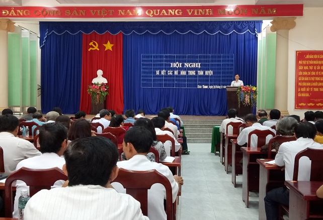 Thường trực HĐND huyện Châu Thành: Dự Hội nghị sơ kết các mô hình trên địa bàn huyện