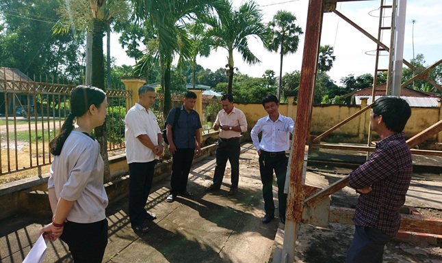 Thường trực HĐND tỉnh: Khảo sát công tác triển khai  hoạt động cung cấp nước sạch nông thôn trên địa bàn xã Hòa Thạnh, huyện Châu Thành